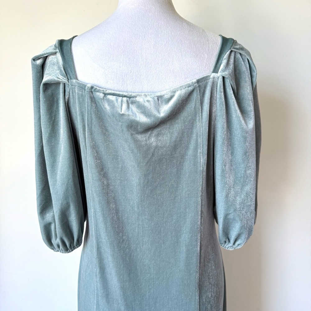 NWT JESSAKAE Velvet Sea Glass Eloise 3/4 Sleeve Maxi Dress—SZ. XL - Picture 10 of 17